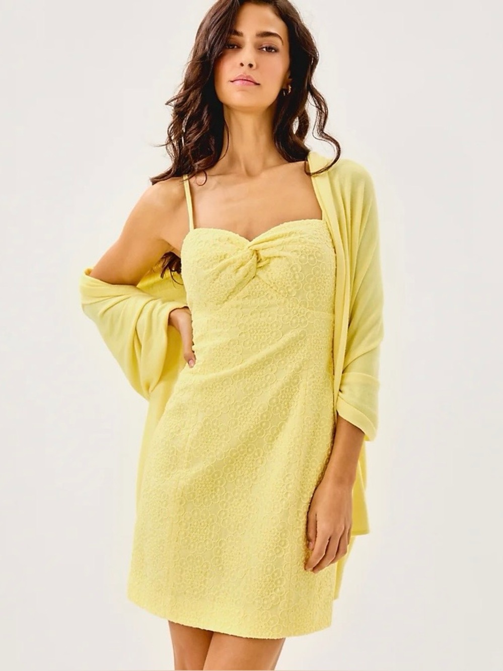 Lilly Pulitzer Lanelle Wrap in Limoncello EUC